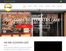 Tablet Screenshot of clockerscafe.com